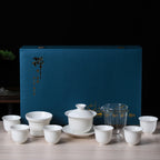 清雅純白品茗茶具套裝