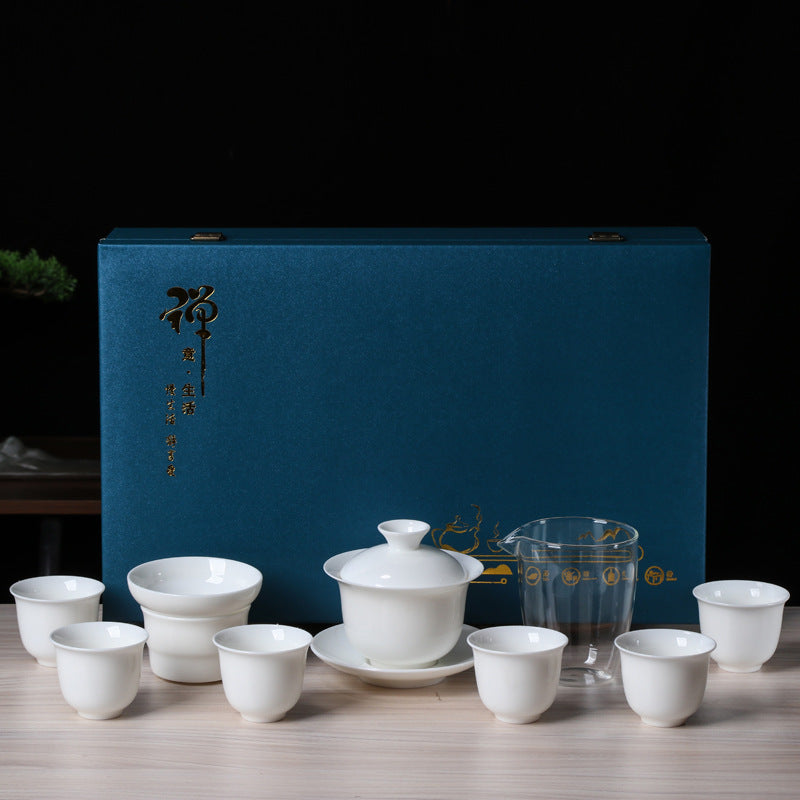 清雅純白品茗茶具套裝
