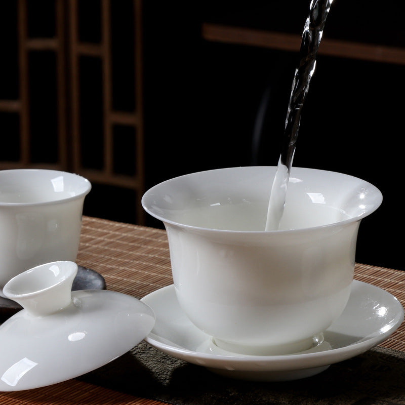 清雅純白品茗茶具套裝