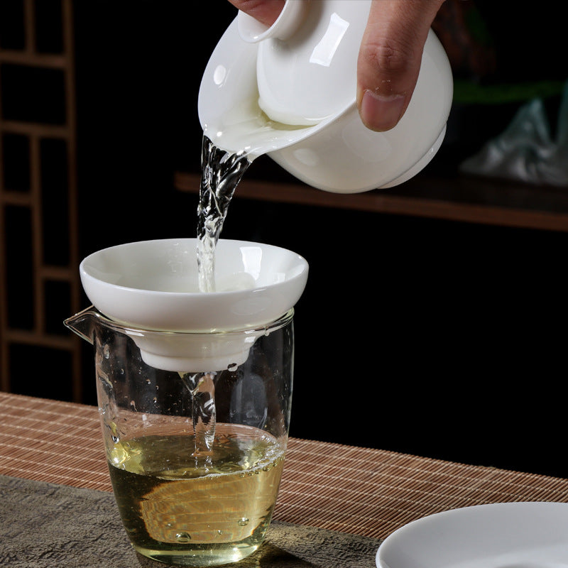 清雅純白品茗茶具套裝