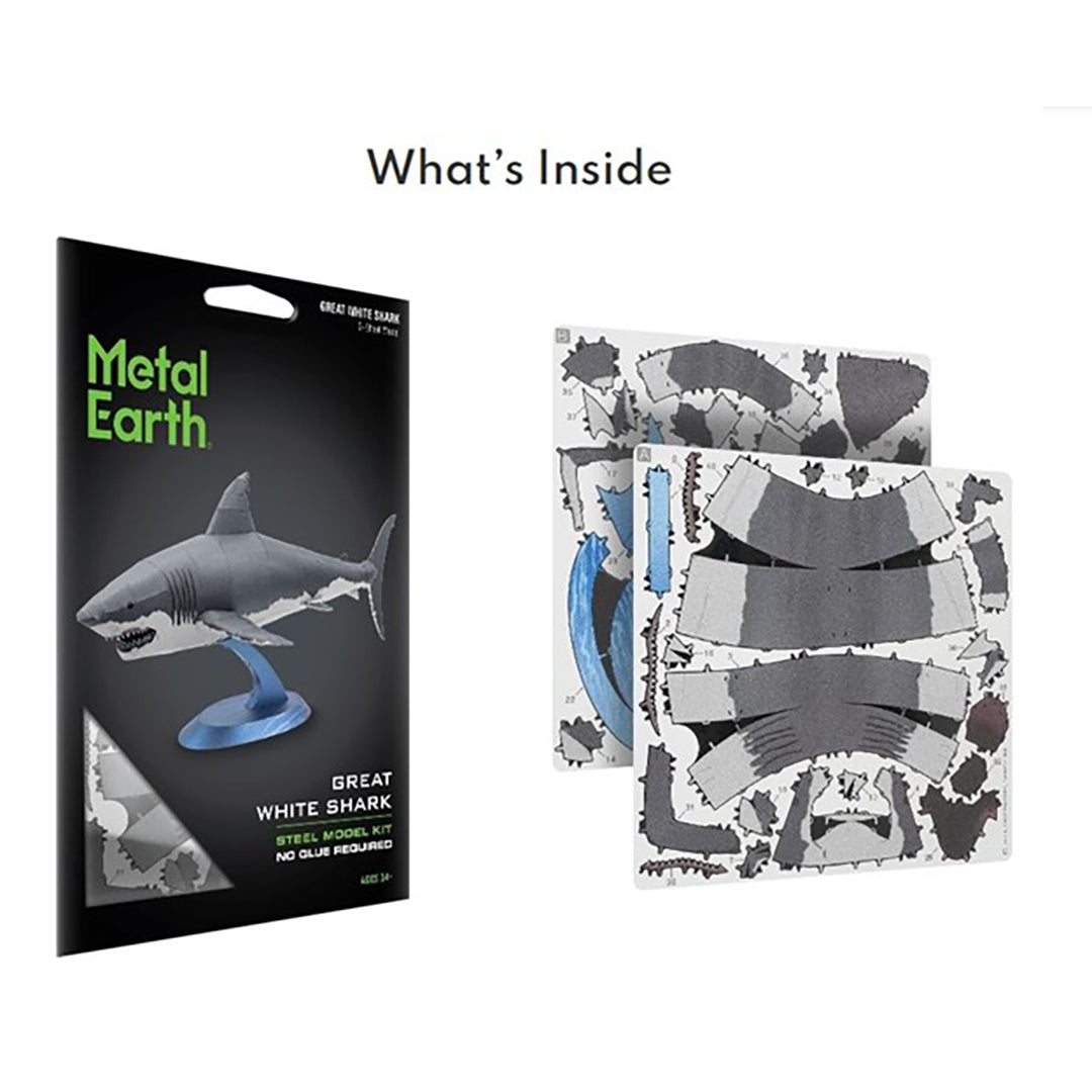 Great White Shark Model - Steel